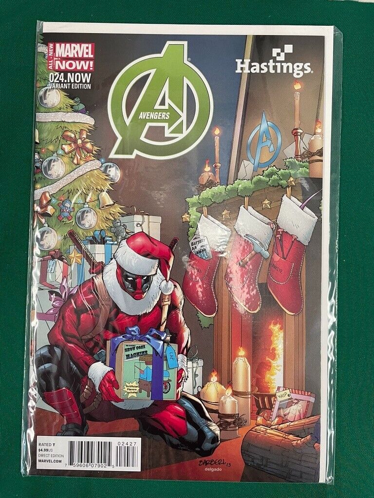 Avengers #24.NOW (2014, Marvel) NM Vol 5 Hastings Santa Deadpool Variant