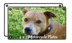 Dog Mom License Plate - Car Tag, ATV, Bike, Handicapped Wheelchair, Scooter, Stroller - Birthday Gift for Pet Mom - Peace Love Mini Tag