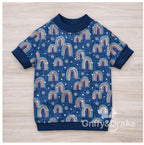 Twilight Rainbow pet collared shirt - Denim look