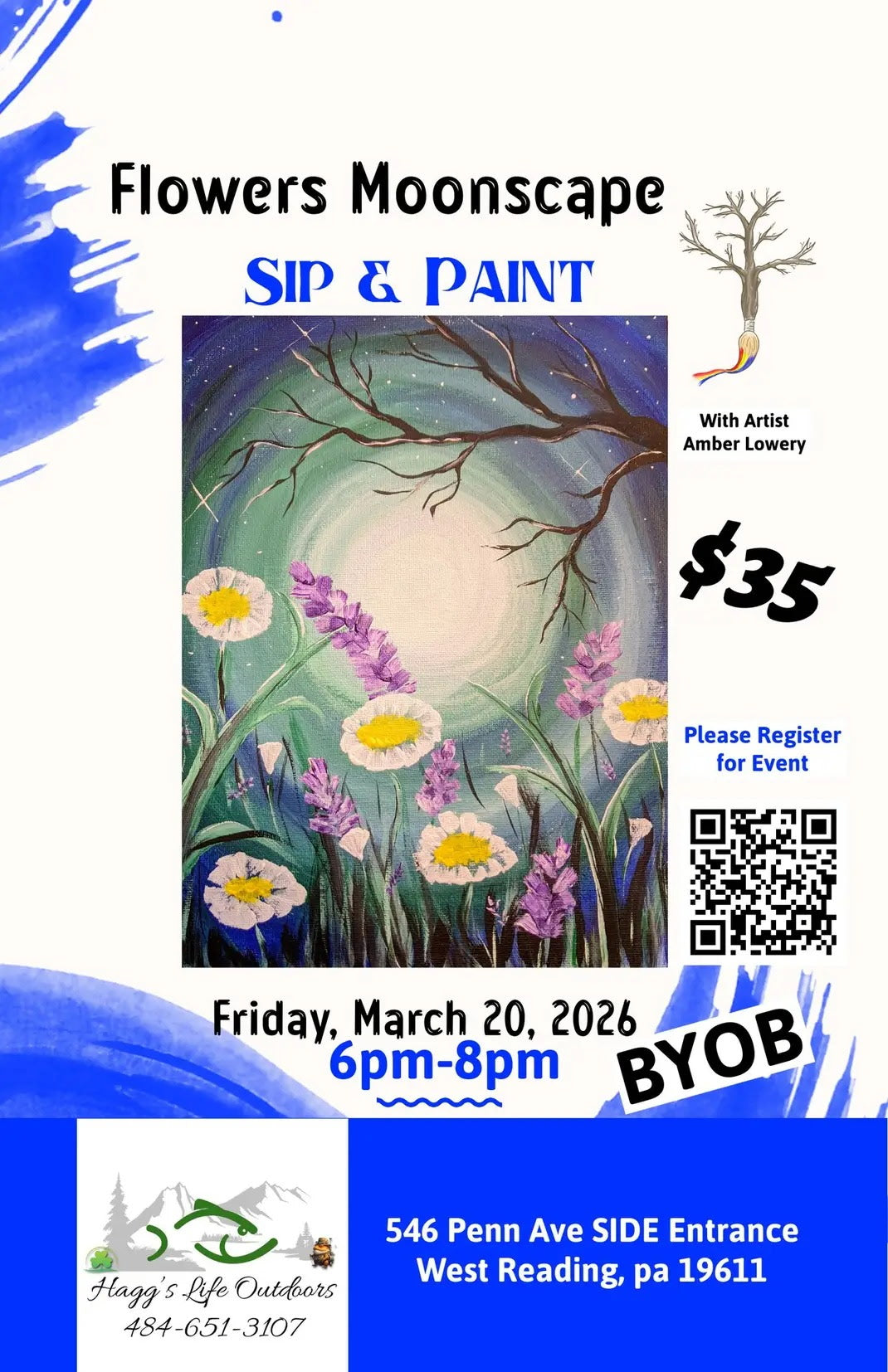 Sip and Paint Party! Friday March 20th 6:00pm