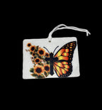 Butterfly Car Accessories - Faith - Sun flowers Picnic Decor - Inspirational Get Well, Graduation, Birthday gift - Party Favors - Religious