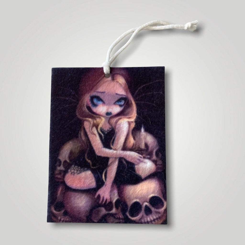 Gothic romance car accessories - Vampire Fairy Anime Fantasy Art - Candle in the Dark - Romantic Valentine - Strangeling decor