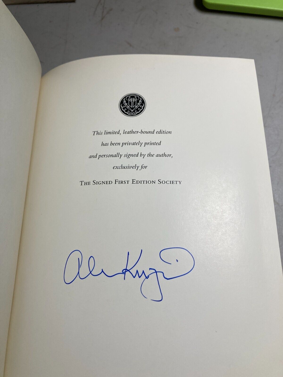 A Case of Curiosities - Signed by Allen Kurzweil Franklin Library Leather Bound