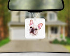 French bull dog Car Accessories - Frenchie pet lover Gift set - Personalized License Plate, Coasters - Pet Memorial - add a name, your text