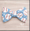 Homerun Heroes pet bow tie - Baseball print