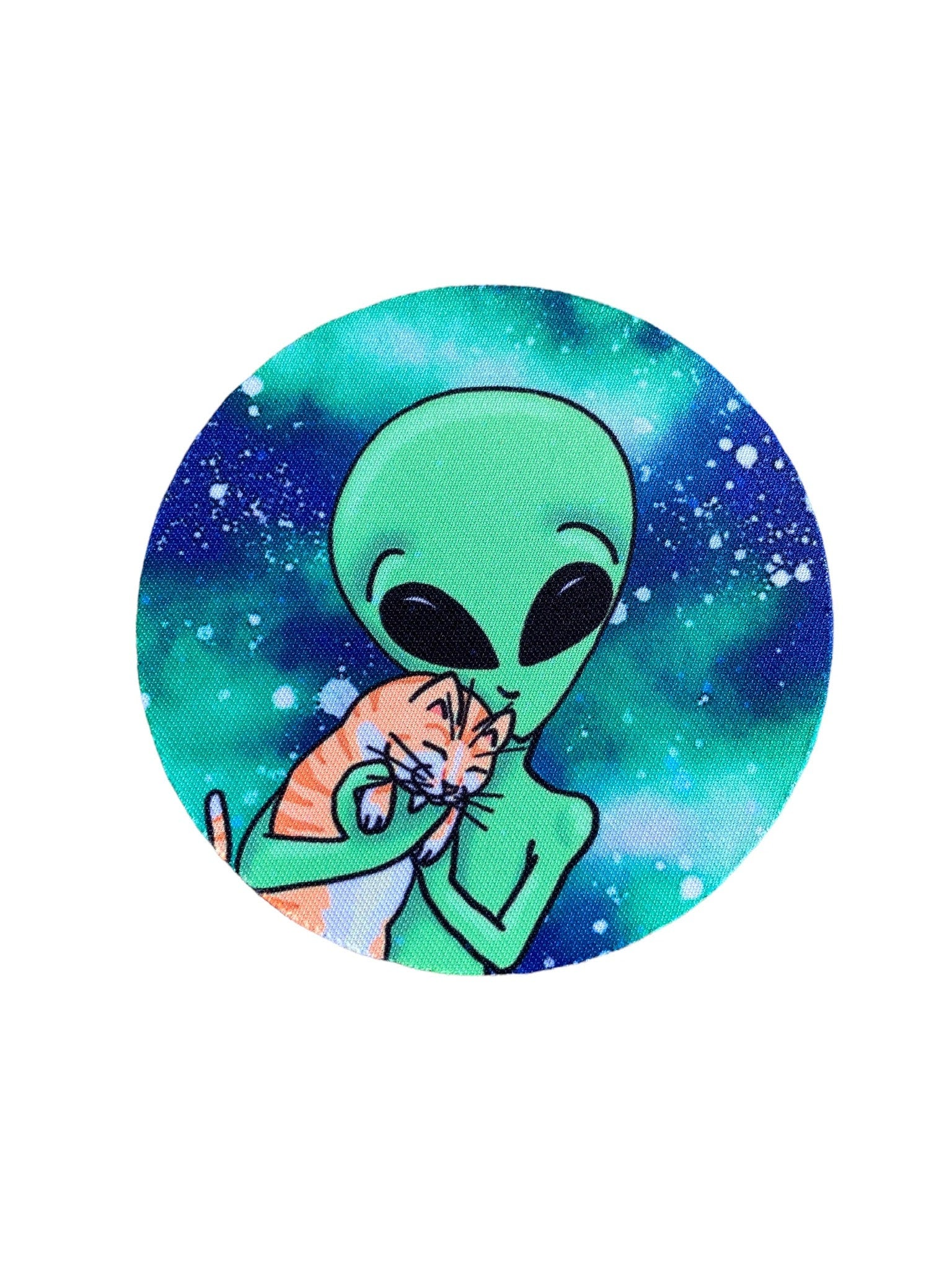 Alien, Cat Car Coasters - Orange Ginger Kitten - Bar Drink Coasters - Protect Cup Holders - Birthday, Thank you gift - Party Favors