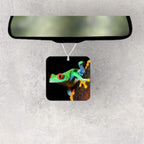 Tree Frog Car Accessories - Red Eye Rainforest Decor - License Plate, Drink Coasters, Towel, Air Freshener - Birthday, Thank you gift