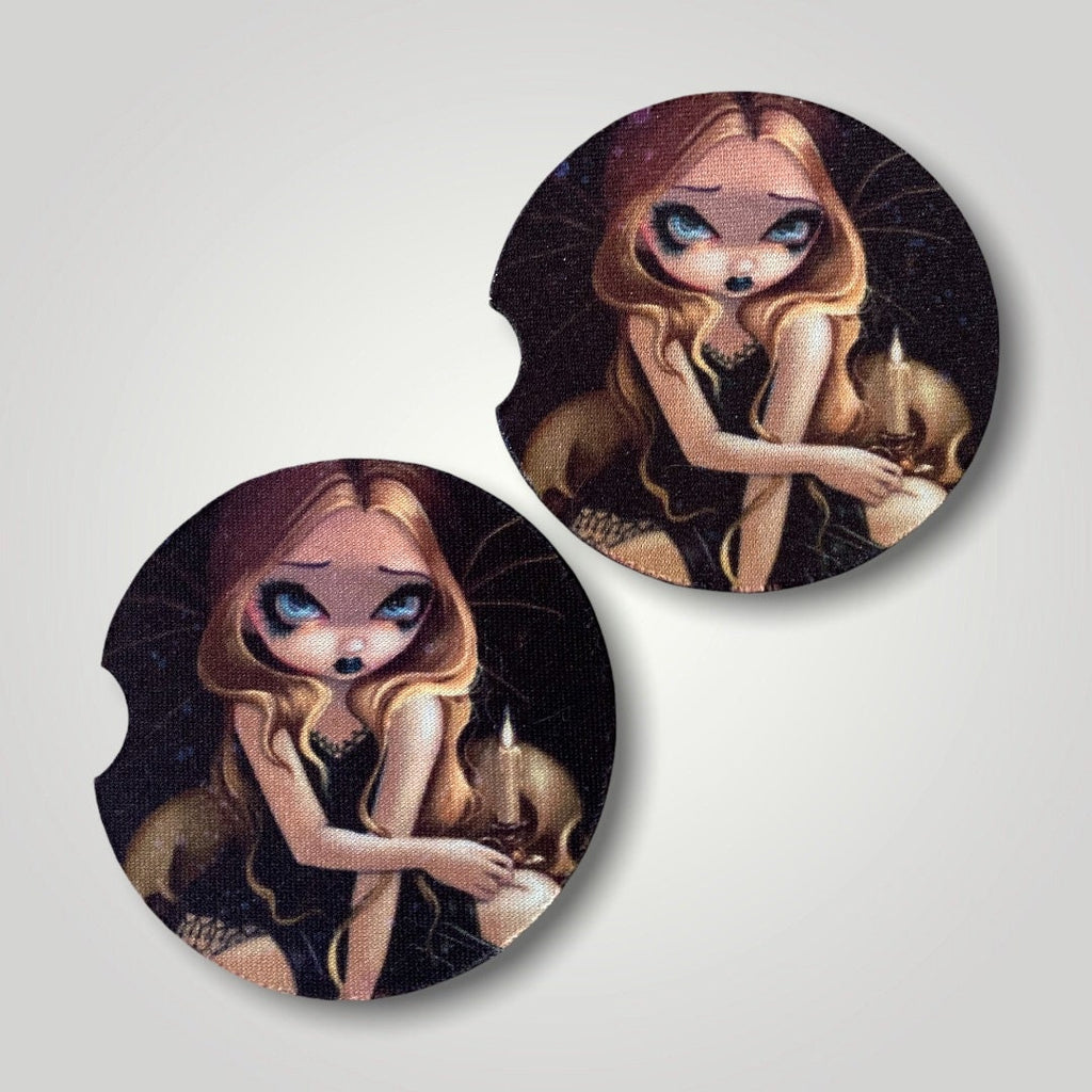 Gothic romance car accessories - Vampire Fairy Anime Fantasy Art - Candle in the Dark - Romantic Valentine - Strangeling decor