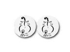 Cat Butt hole Car Accessories - Cheeky Drink Coasters - She Shed, Kitchen, Bar -Crazy Cat Lady gift - Walk Away - Sassy Chonky Girl Cat