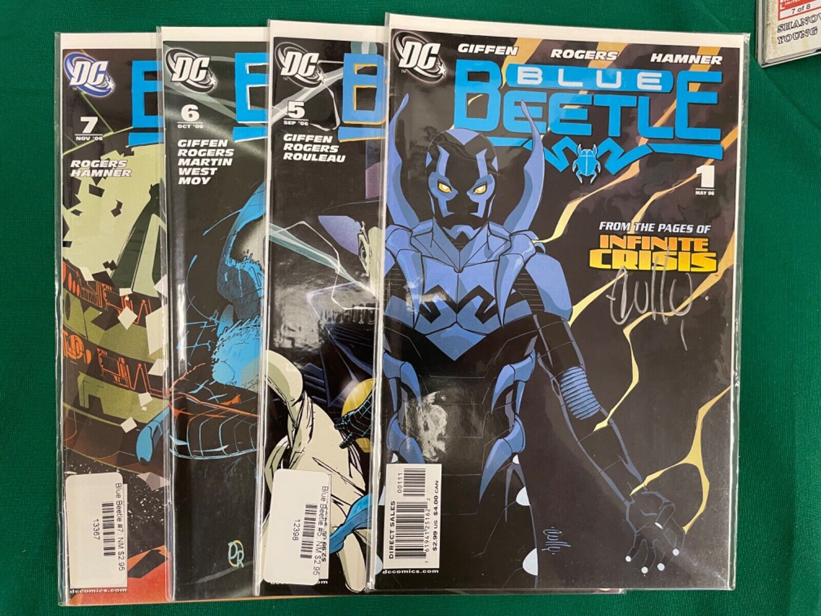 Blue Beetle #1 Signed #5, 6, 7
