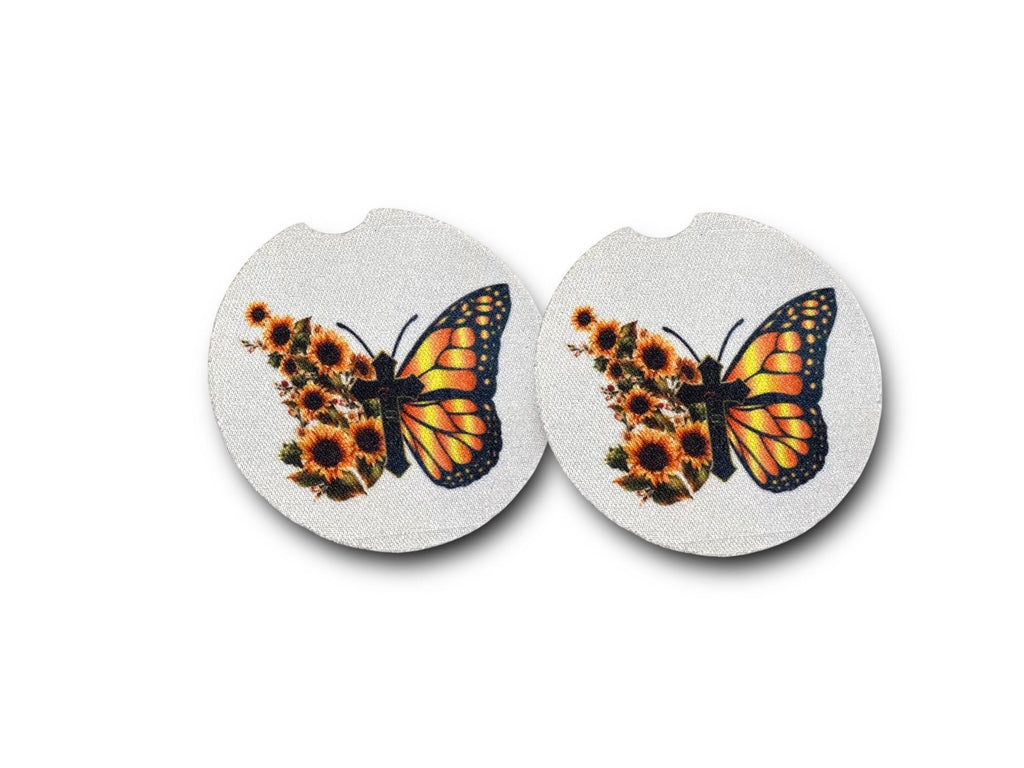 Butterfly Car Accessories - Faith - Sun flowers Picnic Decor - Inspirational Get Well, Graduation, Birthday gift - Party Favors - Religious