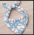 Homerun Heroes pet bandana - Baseball print