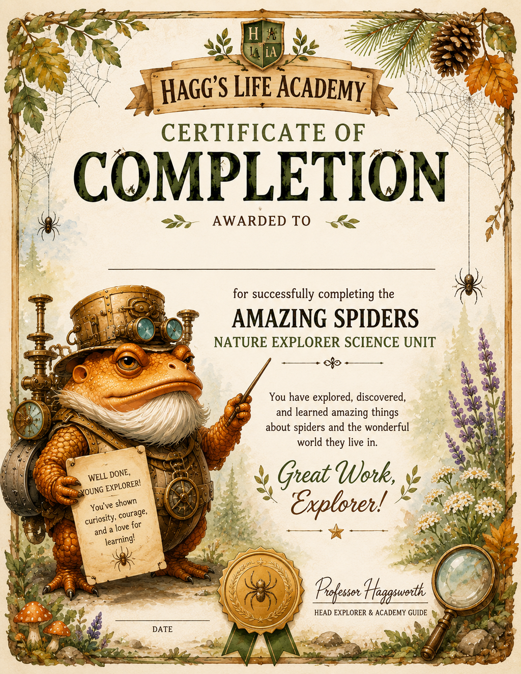 September Exploration - Hagg’s Life Academy