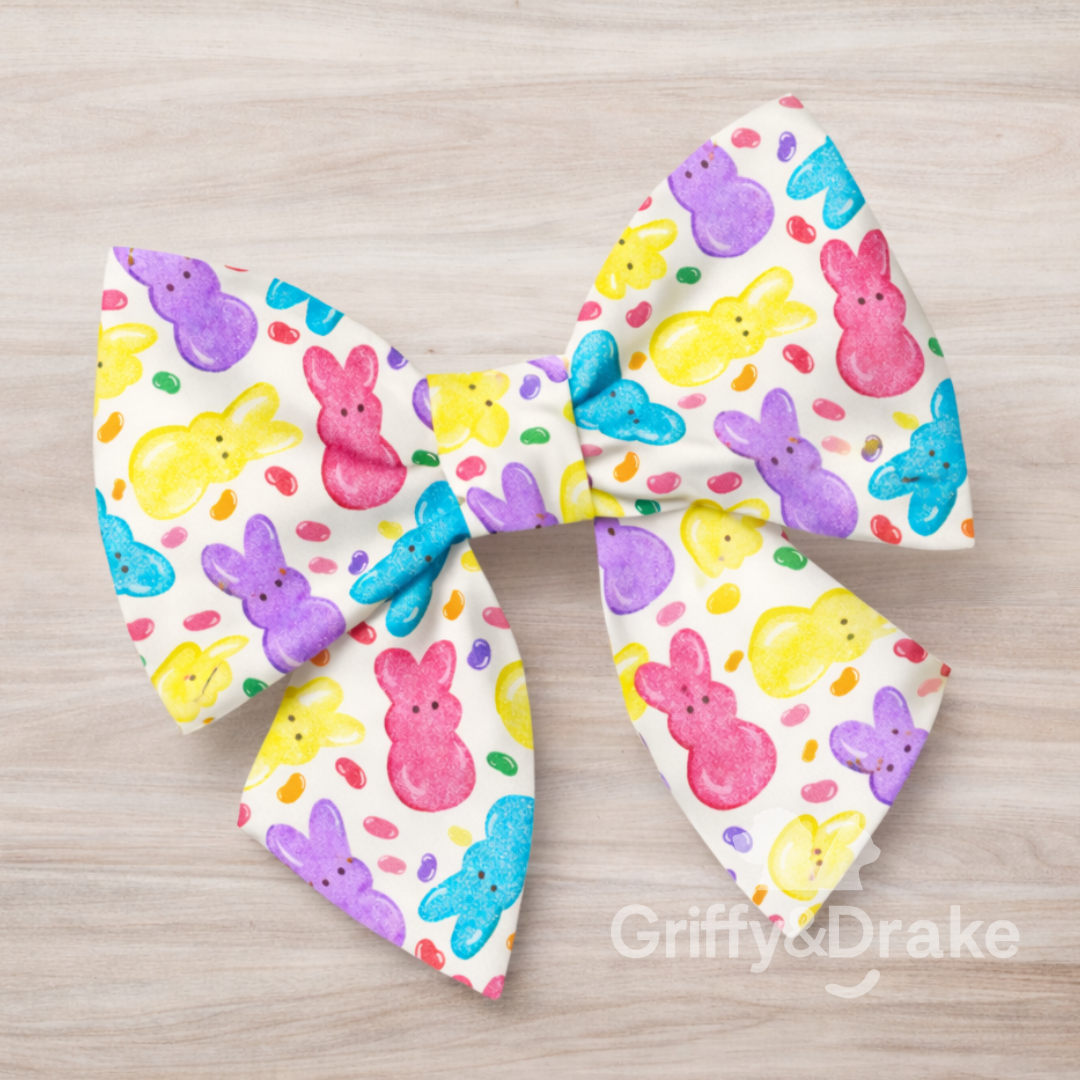 Jellybean Jubilee pet sailor bow - Easter, Spring