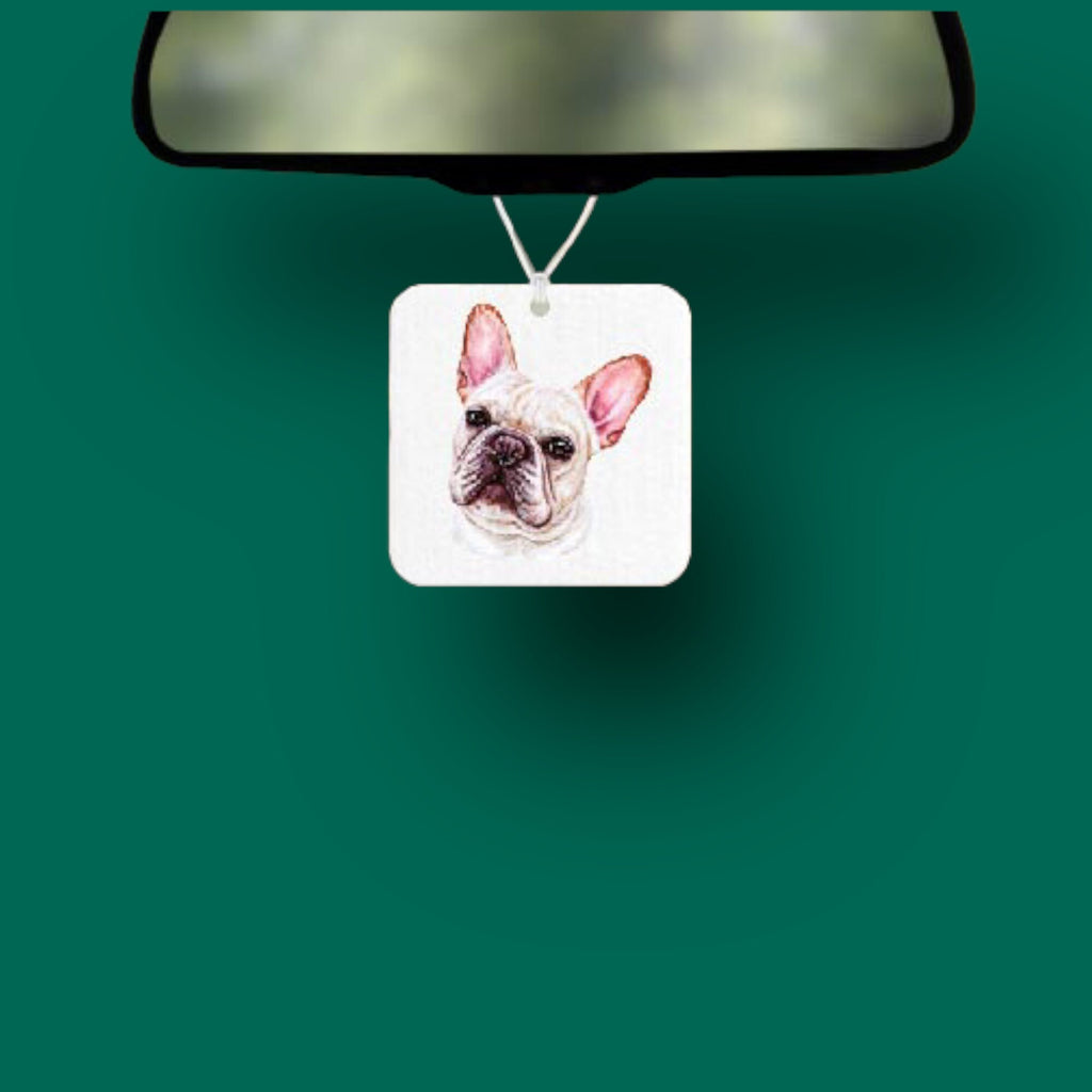 French bull dog Car Accessories - Frenchie pet lover Gift set - Personalized License Plate, Coasters - Pet Memorial - add a name, your text