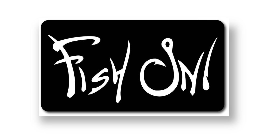 Fish On License Plate - Fishing Cabin, Lodge Decor - Metal Wall Hanging - Bar, Man Cave - ATV, Motorcycle, Bike, Mini Plate
