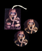 Gothic romance car accessories - Vampire Fairy Anime Fantasy Art - Candle in the Dark - Romantic Valentine - Strangeling decor