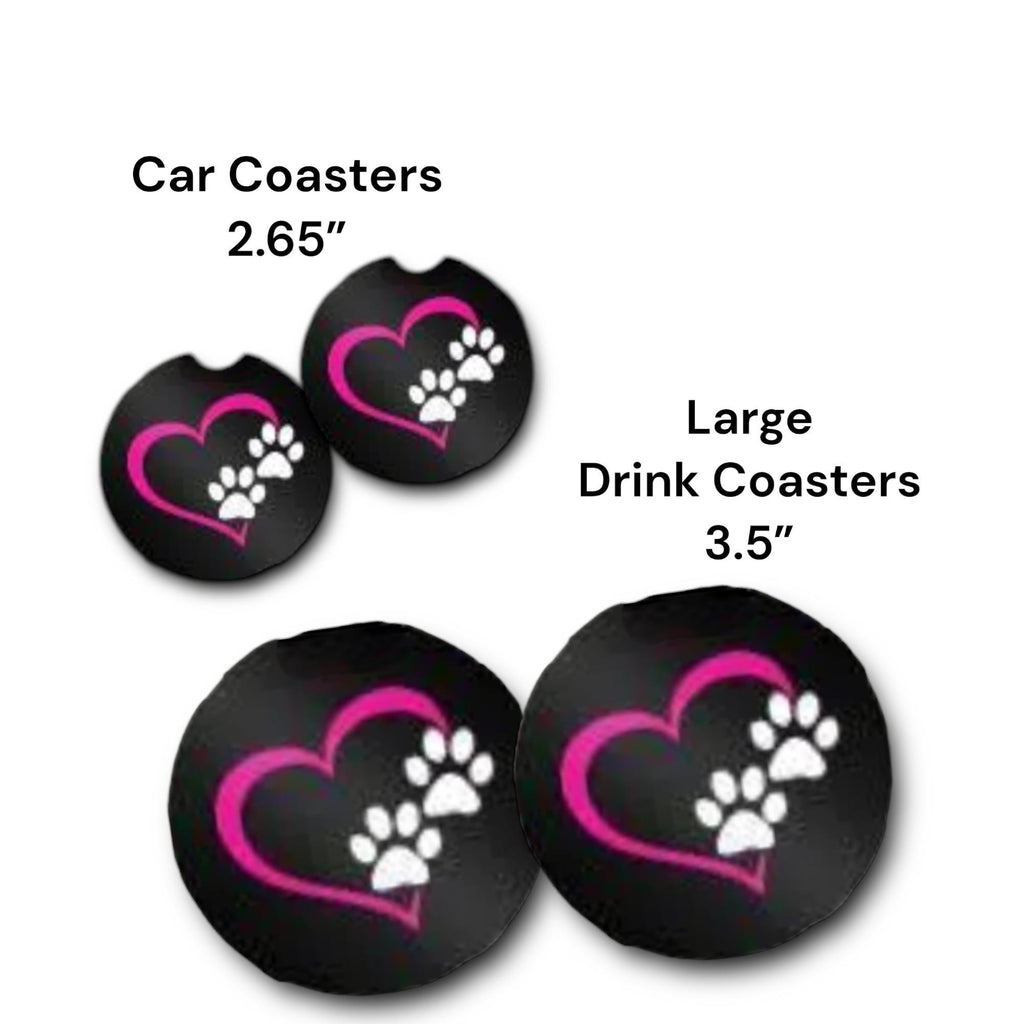 Boxer Car Coasters - Puppy Dog Lover Gifts - Bully Breed Dog Mom, Dog Daddy - Gift for Dog Walker, Sitter, Groomer - Pet Rescue Fundraiser